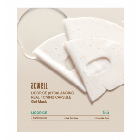Гідрогелева капсульна маска ACWELL Licorice pH Balancing Real Toning Capsule Mask Sheet aw0151 фото