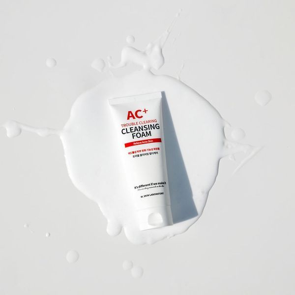 Очищуюча пінка для шкіри з акне W-Skin AC+Cleansing Foam 150мл ws0001 фото