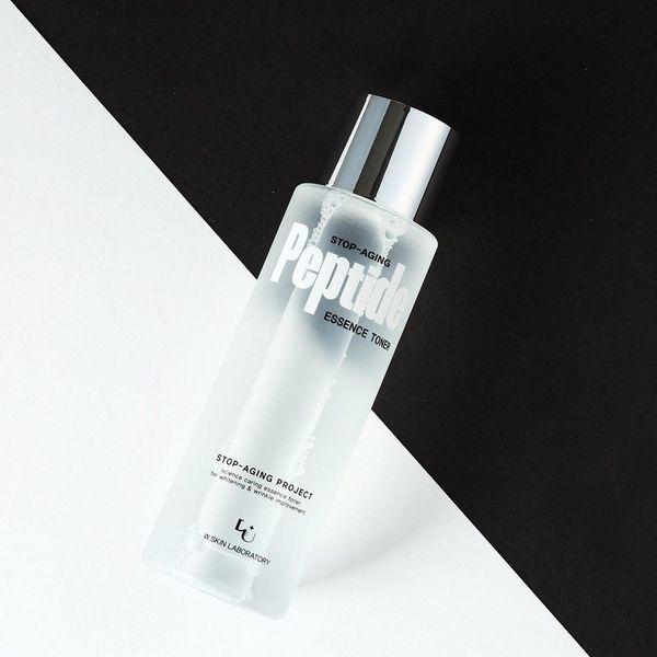Есенціальний тонер з ефектом рідких мезониток W-Skin Stop - Aging Peptide Essence Toner 250мл ws0004 фото
