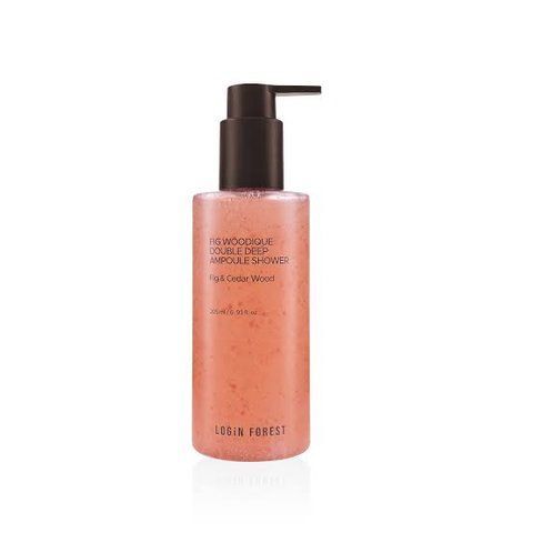 Зволожувальний гель для душу з капсулами LOGIN FOREST Fig Woodique Double Deep Ampoule Shower lf0010 фото
