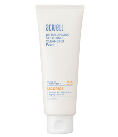 Балансуюча протизапальна та заспокійлива пінка Acwell pH Balancing Soothing Cleansing Foam, 150 мл aw159 фото