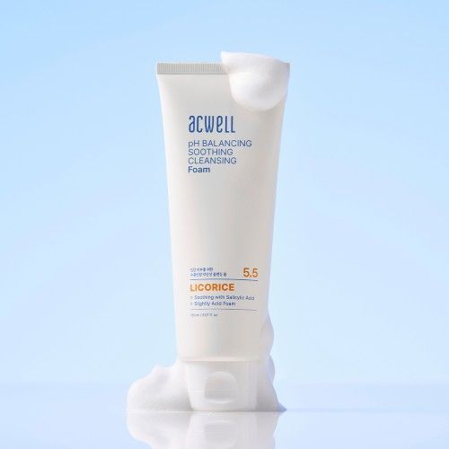 Балансуюча протизапальна та заспокійлива пінка Acwell pH Balancing Soothing Cleansing Foam, 150 мл aw159 фото