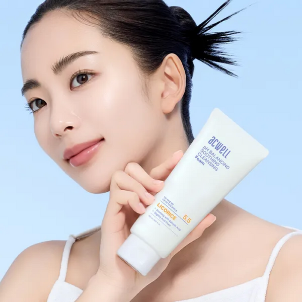 Балансуюча протизапальна та заспокійлива пінка Acwell pH Balancing Soothing Cleansing Foam, 150 мл aw159 фото