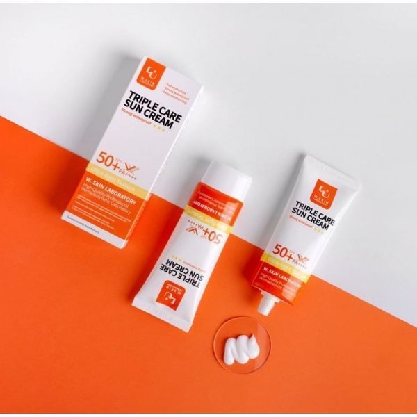 Сонцезахистний крем W-Skin SPF50 Triple Care Sun Cream 60 мл ws0012 фото