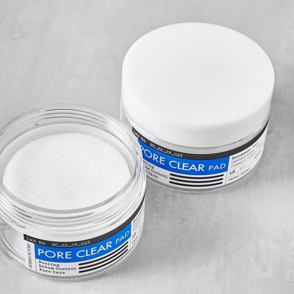 Кислотні педи для відлущення та очищення пор Dermafactory Pore Clear Pad 40шт df0114 фото