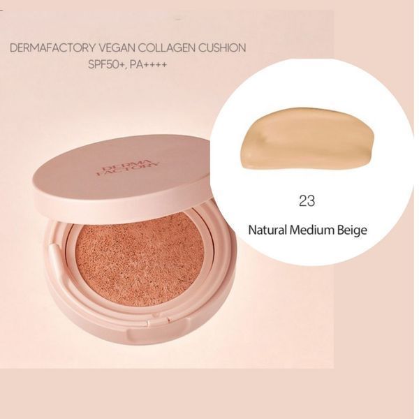Зволожуючий та розгладжуючий кушон з тональним ефектом Dermafactory Vegan Collagen Cushion 23 &ndash; 15г df0119 фото