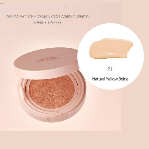 Зволожуючий та розгладжуючий кушон з тональним ефектом Dermafactory Vegan Collagen Cushion 23 &ndash; 15г df0119 фото