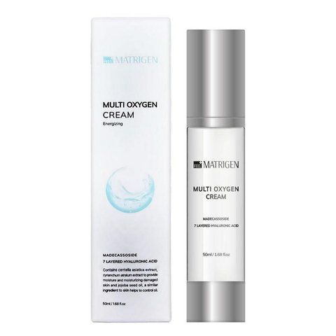 Заспокійливий та відновлюючий крем для всіх типів шкіри Matrigen MULTI OXYGEN CREAM Energizing 50ml mg0069 фото