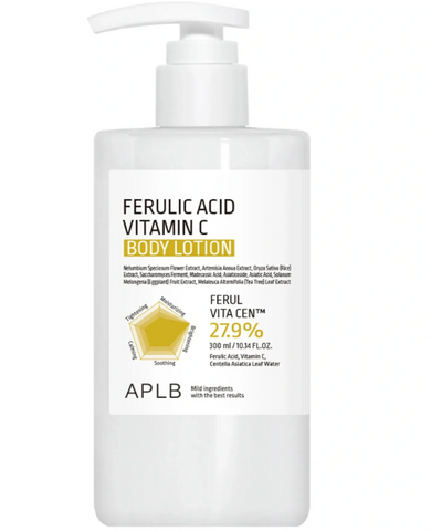 Зволожувальний лосьйон для тіла з феруловою кислотою та вітаміном C APLB Ferulic Acid Vitamin C Body Lotion ap0018 фото