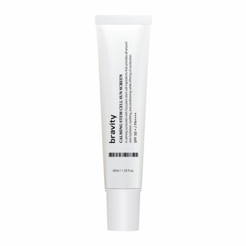 Заспокійливий та освітлюючий сонцезахисний крем Bravity Calming Stem Cell Sun Screen SPF + PA++++, 40ml bv0180 фото
