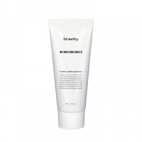Антивікова, ущільнююча та зволожуюча маска-плівка Bravity StemCell Deep Glow Pack 60g bv0046 фото