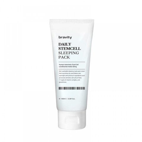 Інтенсивно зволожуюча та ревіталізуюча нічна гель-маска Bravity Daily StemCell Sleeping Pack, 100g bv0047 фото