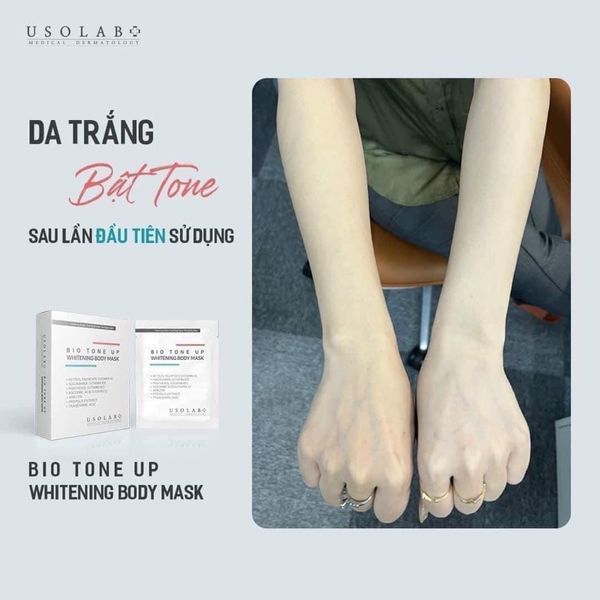 Освітлююча маска для тіла USOLAB Bio Tone Up Whitening Body Mask - 20 г ul0246 фото